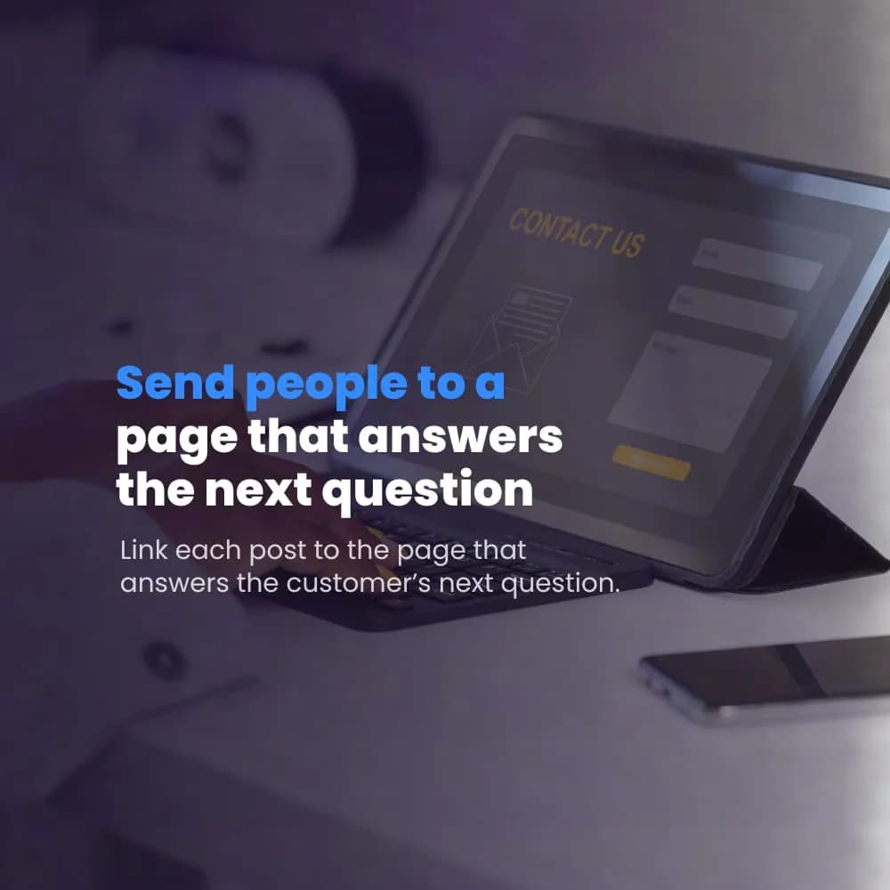 Send people to a page